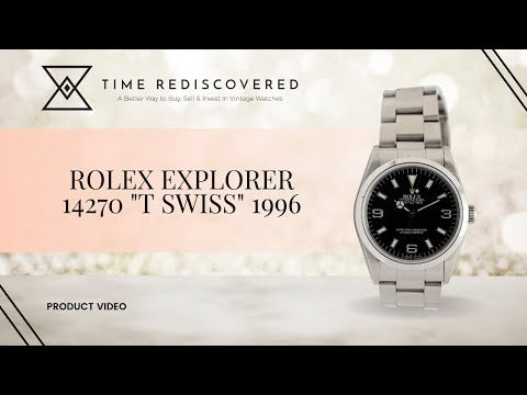 Rolex Explorer 14270 "T Swiss" 1996