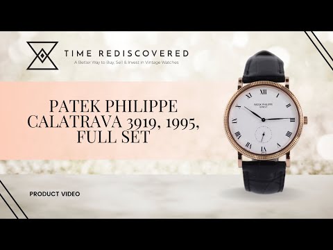 Patek Philippe Calatrava 3919, 1995, Full Set