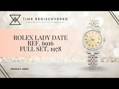 Rolex Lady Date ref. 6916 ﻿Full Set, 1978