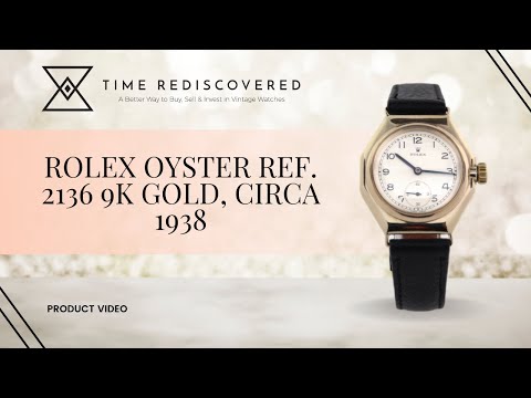 Rolex Oyster Ref. 2136 9k Gold, Circa 1938