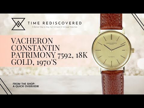 Vacheron Constantin Patrimony 7592 18k Gold 1970 s