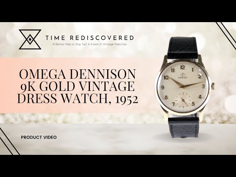 Omega Dennison 9k Gold Vintage Dress Watch 1952