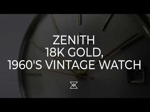 Zenith 18k Gold, 1960's Vintage Watch | Time Rediscovered