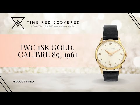 IWC 18k Gold, Calibre 89, 1961