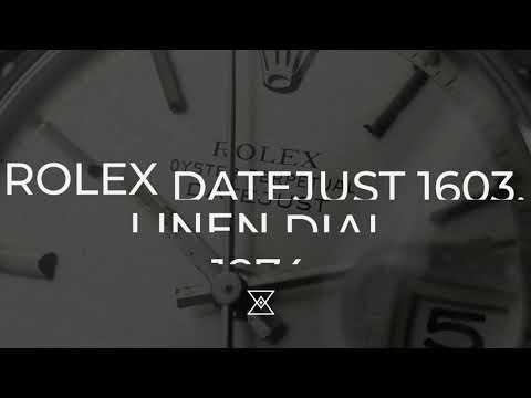 Rolex Datejust 1603, Linen Dial, 1974 Video