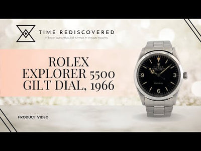 Rolex Explorer 5500 Gilt Dial, 1966