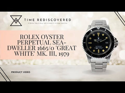 Rolex Oyster Perpetual Sea-Dweller 1665/0 'Great White' Mk. III, 1979