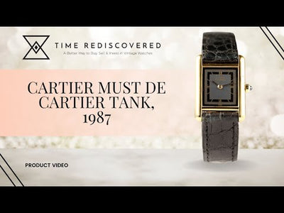 Cartier Must de Cartier Tank, 1987 Ladies Vintage Watch