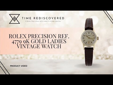 Rolex Precision Ref. 4779, 9k Gold, Ladies Vintage Watch