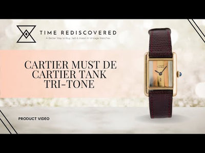 Cartier Must de Cartier Tank, Tri-Tone