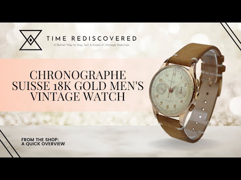 Chronographe Suisse 18k Gold Men&