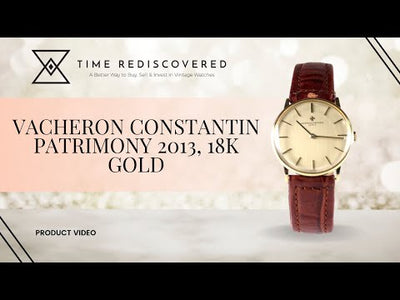 Vacheron Constantin Patrimony ﻿﻿2013, 18k Gold