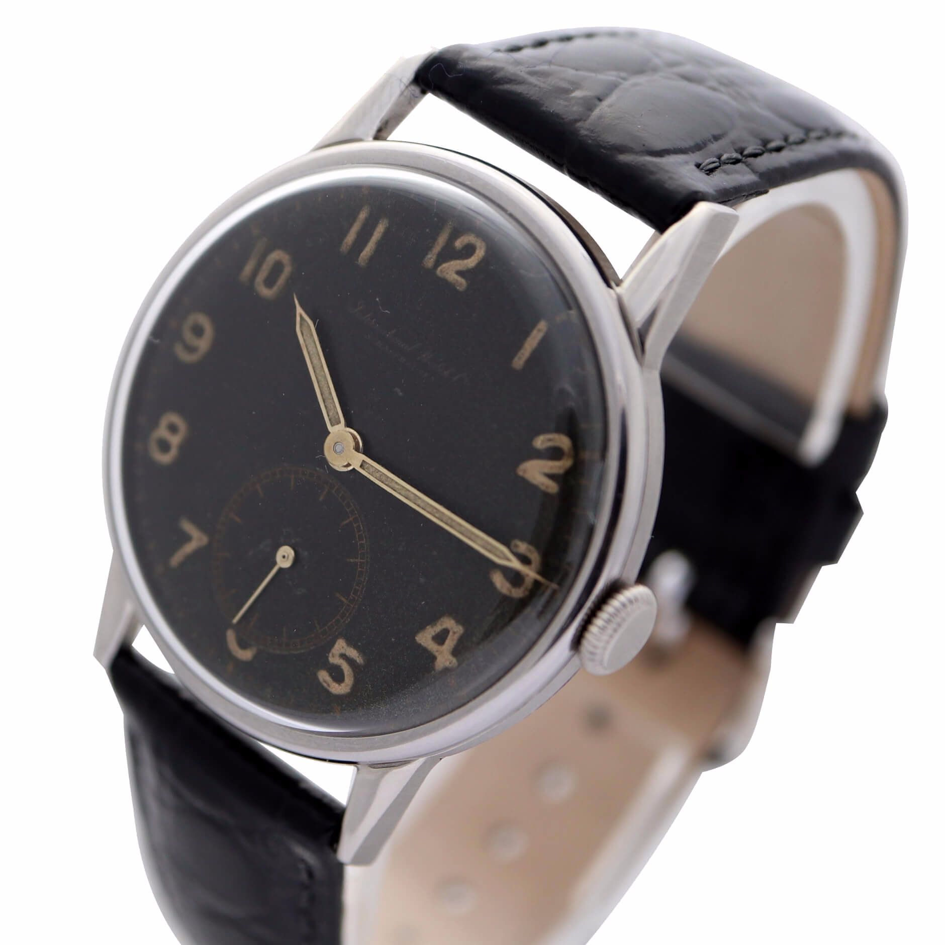 IWC Calibre 83 1943 Black Dial Men's Vintage Watch