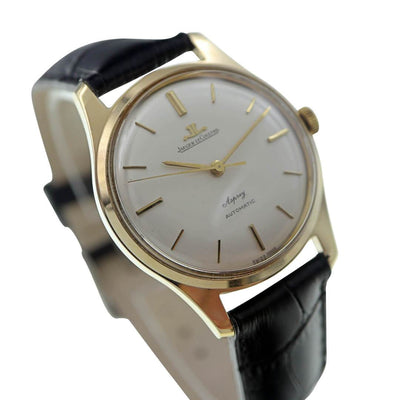 Jaeger Le Coultre Asprey Automatic Gold, 1960's Men's Vintage Watch