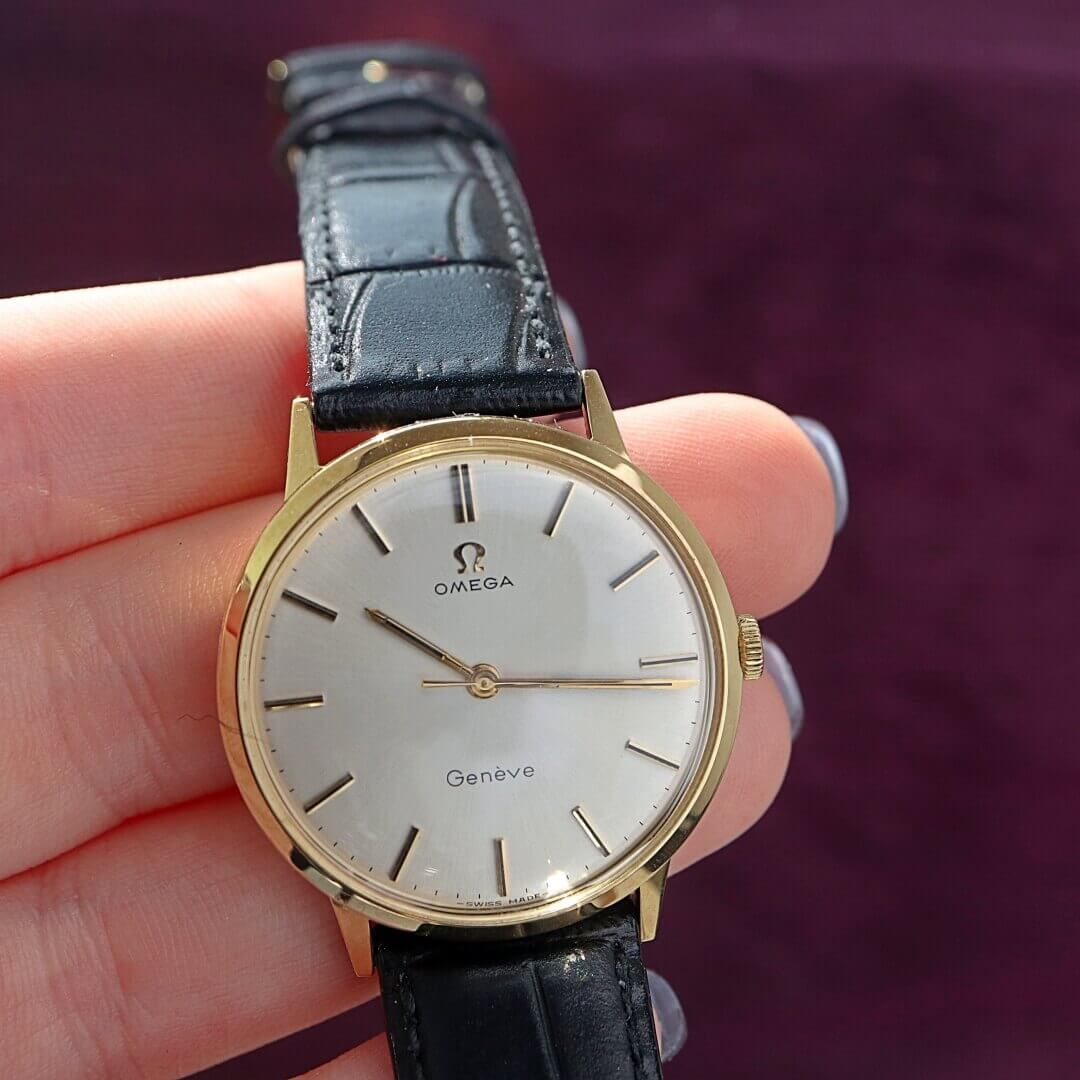 Omega Geneve 14k Gold, 1973 Men's Vintage Watch
