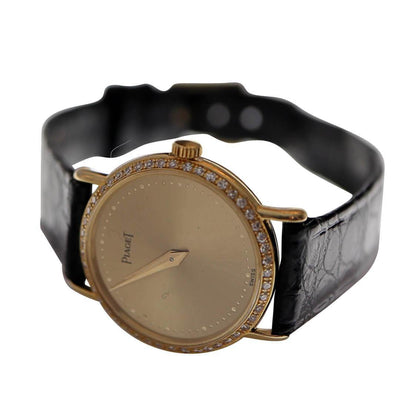 Piaget Ref. 8057 18k Gold Diamond Bezel, 1980's Ladies Vintage Watch