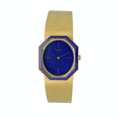 Piaget Ref. 9431-B2, Lapis Lazuli Dial, 18k Gold Ladies Vintage Watch