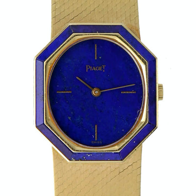 Piaget Ref. 9431-B2, Lapis Lazuli Dial, 18k Gold Ladies Vintage Watch