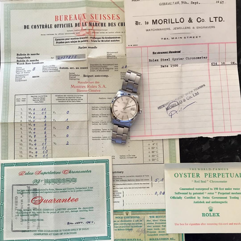 Rolex Oyster Perpetual Date Ref. 1500 1966 Men&