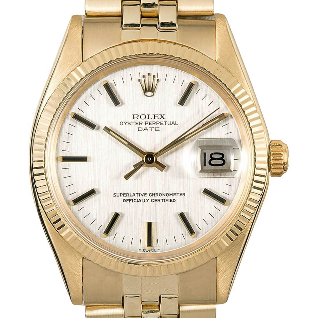 Rolex Oyster Perpetual Date Ref.1503 Men's Gold Vintage Watch