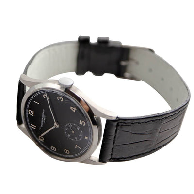 Vacheron Constantin Steel Black Dial, 1930's Vintage Men's Watch